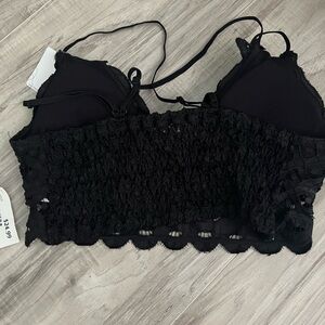 Never worn, black bralette